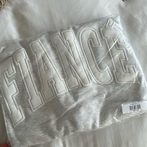 Limited Edition Fiance Varsity Sweatshirt in Light Heathered Grey